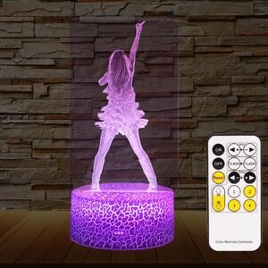 NWT Taylor Swift Inspired LED Acrylic Night Light 16 Color Remote USB Lamp
